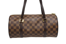 画像をギャラリービューアに読み込む, 極美品 LOUIS VUITTON ルイヴィトン パピヨン30 ハンドバッグ N51303 ダミエ エベヌ ブラウン ゴールド金具 中古 4b010847