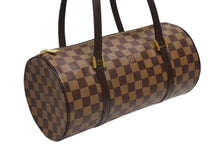 画像をギャラリービューアに読み込む, 極美品 LOUIS VUITTON ルイヴィトン パピヨン30 ハンドバッグ N51303 ダミエ エベヌ ブラウン ゴールド金具 中古 4b010847