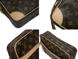 新品同様品 LOUIS VUITTON ルイヴィトン モノグラム トロカデロ27 ショルダーバッグ M51274 PVC ヌメ革 ブラウン ゴールド金具 中古 4b010849