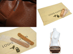 新品同様品 LOUIS VUITTON ルイヴィトン モノグラム トロカデロ27 ショルダーバッグ M51274 PVC ヌメ革 ブラウン ゴールド金具 中古 4b010849