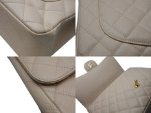 Load image into Gallery viewer, 極美品 CHANEL シャネル マトラッセ30 Wチェーンショルダーバッグ 12番台 Wフラップ ココマーク キャビアスキン ベージュ ゴールド金具 中古 4b010852
