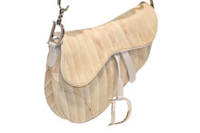 Load image into Gallery viewer, 極美品 Christian Dior クリスチャンディオール サドルバッグ ワンショルダーバッグ 01RU 0064 ファー レザー シルバー金具 中古 4b010855