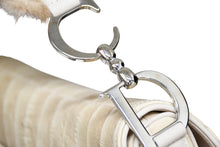 Load image into Gallery viewer, 極美品 Christian Dior クリスチャンディオール サドルバッグ ワンショルダーバッグ 01RU 0064 ファー レザー シルバー金具 中古 4b010855