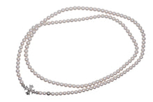 Load image into Gallery viewer, 新品未使用 CHROME HEARTS クロムハーツ × ミキモト パール ネックレス MIKIMOTO CH PLUS PEARL NECKLACE K18 中古 4b010858