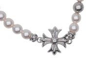 Load image into Gallery viewer, 新品未使用 CHROME HEARTS クロムハーツ × ミキモト パール ネックレス MIKIMOTO CH PLUS PEARL NECKLACE K18 中古 4b010858