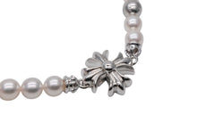 Load image into Gallery viewer, 新品未使用 CHROME HEARTS クロムハーツ × ミキモト パール ネックレス MIKIMOTO CH PLUS PEARL NECKLACE K18 中古 4b010858