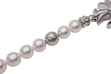 Load image into Gallery viewer, 新品未使用 CHROME HEARTS クロムハーツ × ミキモト パール ネックレス MIKIMOTO CH PLUS PEARL NECKLACE K18 中古 4b010858