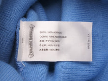 画像をギャラリービューアに読み込む, CHROME HEARTS クロムハーツ ニット帽 セメタリークロス ビーニー アクリル ブルー オレンジ 美品 中古 4b010870