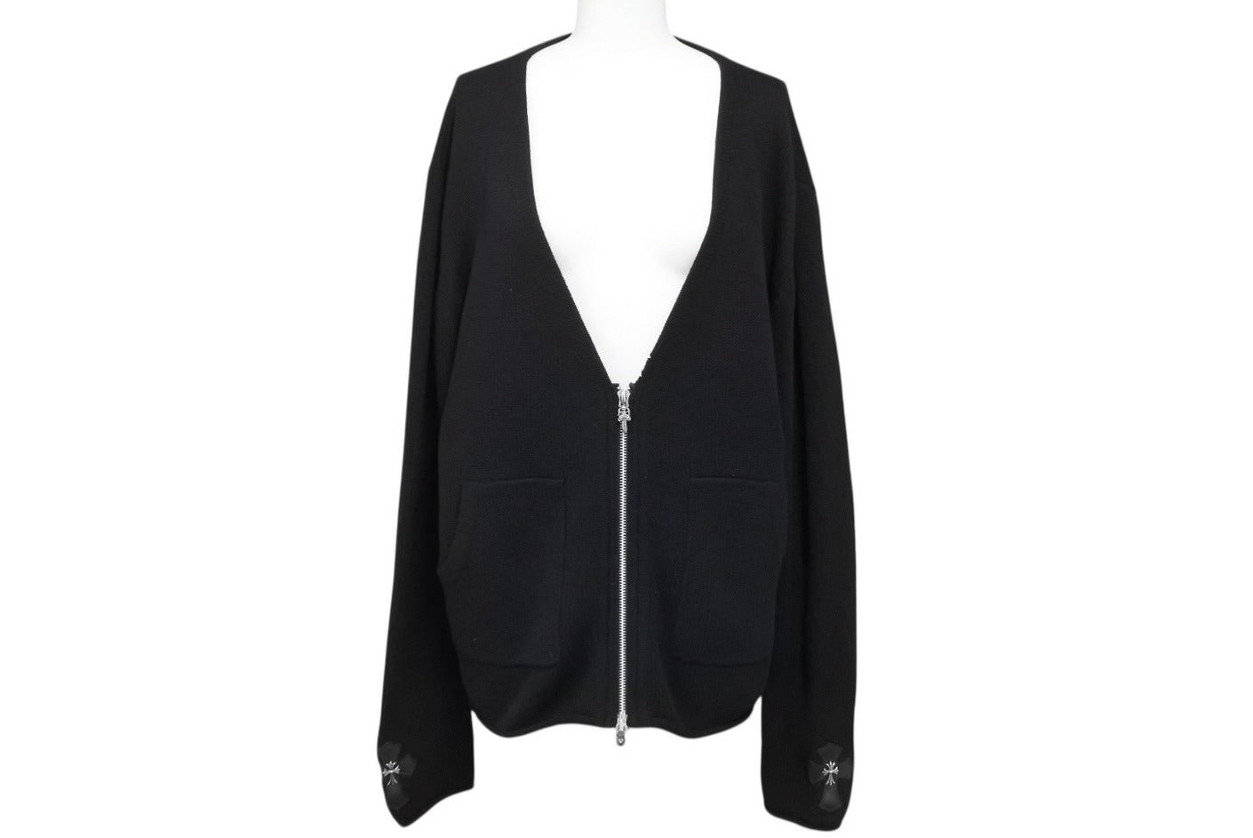 CHROME HEARTS (クロムハーツ) ダガージップ ニットジャケット CHROME HEARTS (クロムハーツ) ダガージップ ニットジャケット CHROME