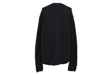 Load image into Gallery viewer, 極美品 CHROME HEARTS クロムハーツ カシミヤ ダガージップ ニット クロスパッチ カシミヤ ブラック 中古 4b010876