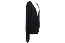 Load image into Gallery viewer, 極美品 CHROME HEARTS クロムハーツ カシミヤ ダガージップ ニット クロスパッチ カシミヤ ブラック 中古 4b010876