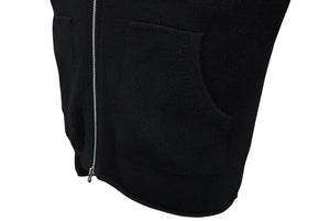 極美品 CHROME HEARTS クロムハーツ カシミヤ ダガージップ ニット クロスパッチ カシミヤ ブラック 中古 4b010876
