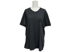 CHROME HEARTS クロムハーツ BSフレア 半袖VネックTシャツ サイズM チャコール ポリエステル コットン 美品 中古 4b010878