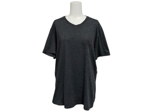 CHROME HEARTS クロムハーツ BSフレア 半袖VネックTシャツ サイズM チャコール ポリエステル コットン 美品 中古 4b010878