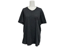 Load image into Gallery viewer, CHROME HEARTS クロムハーツ BSフレア 半袖VネックTシャツ サイズM チャコール ポリエステル コットン 美品 中古 4b010878