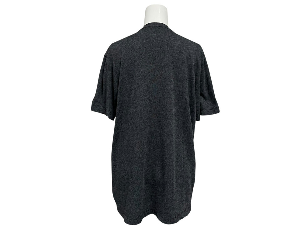 CHROME HEARTS BS Flare Short Sleeve V-neck T-shirt Size M Charcoal Polyester Cotton Good Condition Used 4b010878