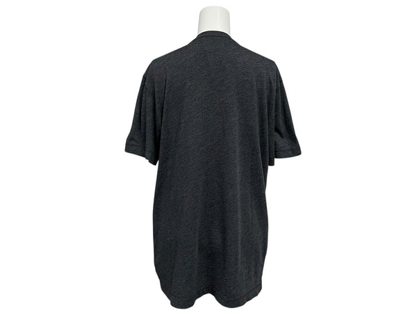 CHROME HEARTS クロムハーツ BSフレア 半袖VネックTシャツ サイズM チャコール ポリエステル コットン 美品 中古 4b010878
