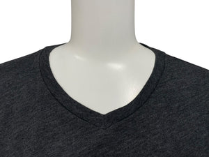 CHROME HEARTS クロムハーツ BSフレア 半袖VネックTシャツ サイズM チャコール ポリエステル コットン 美品 中古 4b010878