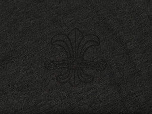 CHROME HEARTS クロムハーツ BSフレア 半袖VネックTシャツ サイズM チャコール ポリエステル コットン 美品 中古 4b010878