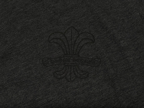 CHROME HEARTS クロムハーツ BSフレア 半袖VネックTシャツ サイズM チャコール ポリエステル コットン 美品 中古 4b010878
