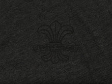 Load image into Gallery viewer, CHROME HEARTS クロムハーツ BSフレア 半袖VネックTシャツ サイズM チャコール ポリエステル コットン 美品 中古 4b010878
