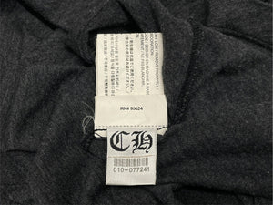 CHROME HEARTS クロムハーツ BSフレア 半袖VネックTシャツ サイズM チャコール ポリエステル コットン 美品 中古 4b010878