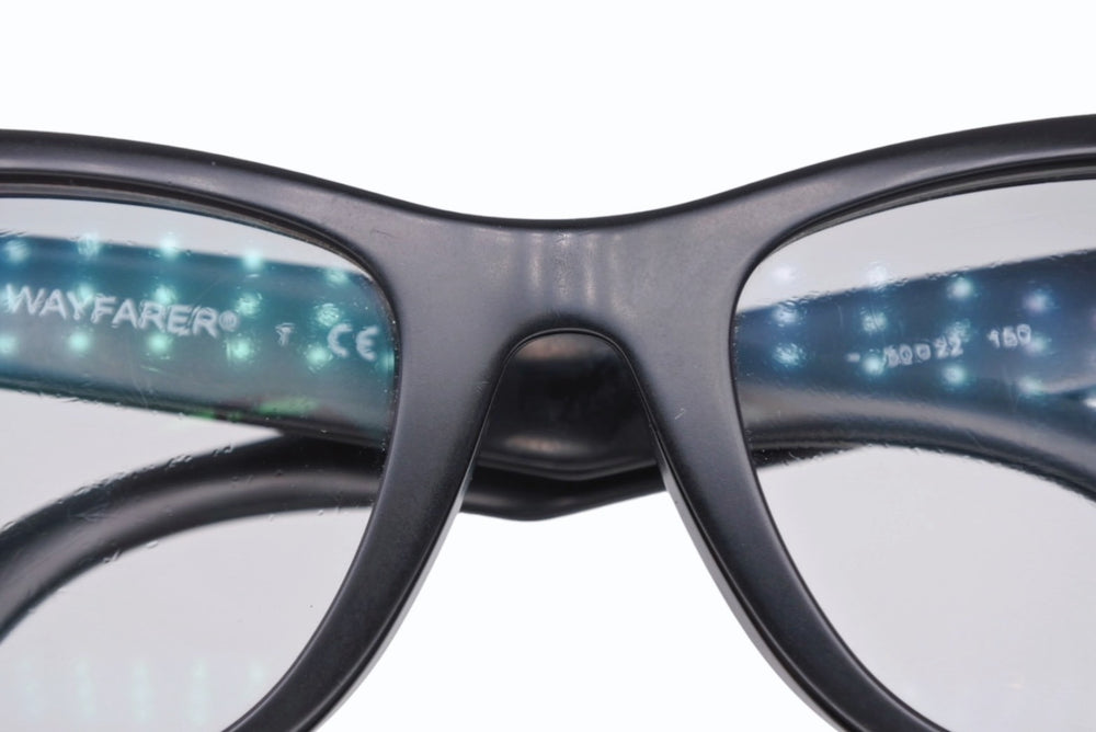 Ray-Ban レイバン サングラス アイウェア 伊達眼鏡 RB5121F 2477 サイズ50□22 150 マットブラック 良品 中古 4b010904