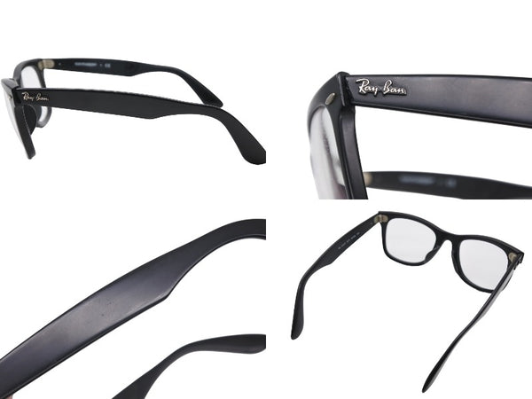 Ray-Ban レイバン サングラス アイウェア 伊達眼鏡 RB5121F 2477 サイズ50□22 150 マットブラック 良品 中古 4b010904