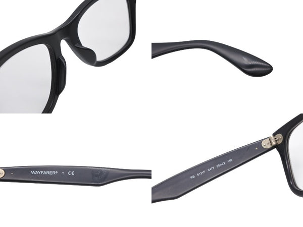Ray-Ban レイバン サングラス アイウェア 伊達眼鏡 RB5121F 2477 サイズ50□22 150 マットブラック 良品 中古 4b010904