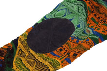 Load image into Gallery viewer, COOGI クージー 3Dニット ジップアップ ブルゾン ウール×レザー 肘パッチワーク マルチカラー ジャケット 美品 中古 4b010914