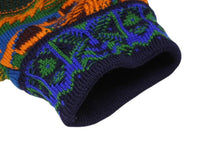 Load image into Gallery viewer, COOGI クージー 3Dニット ジップアップ ブルゾン ウール×レザー 肘パッチワーク マルチカラー ジャケット 美品 中古 4b010914