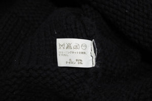 ISSEY MIYAKE イッセイミヤケ プリーツ加工 ニット ME23KN023 ブラック ウール ナイロン サイズ3 美品 中古 4b010916