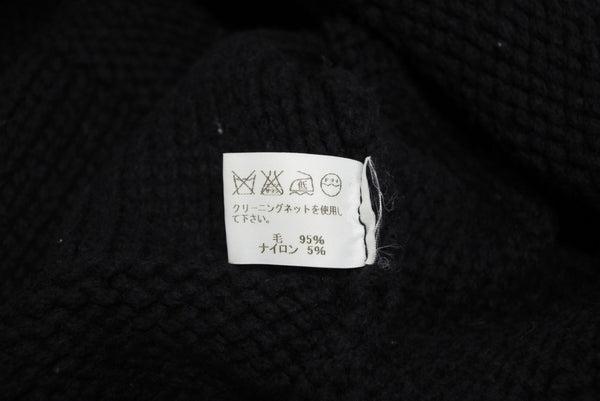 ISSEY MIYAKE イッセイミヤケ プリーツ加工 ニット ME23KN023 ブラック ウール ナイロン サイズ3 美品 中古 4b010916
