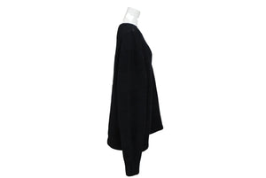 ISSEY MIYAKE イッセイミヤケ プリーツ加工 ニット ME23KN023 ブラック ウール ナイロン サイズ3 美品 中古 4b010916