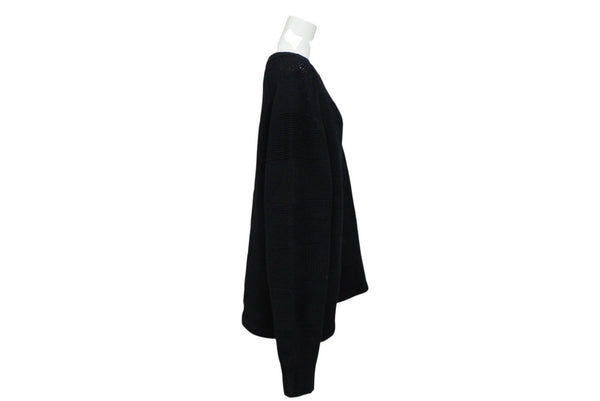 ISSEY MIYAKE イッセイミヤケ プリーツ加工 ニット ME23KN023 ブラック ウール ナイロン サイズ3 美品 中古 4b010916
