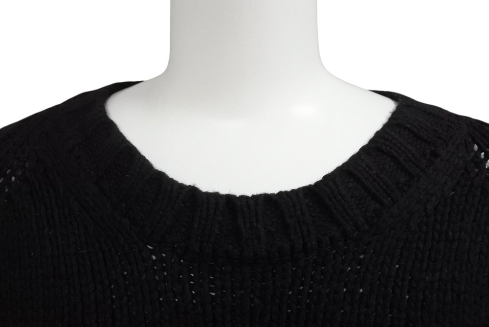 ISSEY MIYAKE イッセイミヤケ プリーツ加工 ニット ME23KN023 ブラック ウール ナイロン サイズ3 美品 中古 4b010916