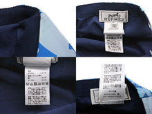 Load image into Gallery viewer, 極美品 HERMES エルメス キャップ ベースボールキャップ 帽子 ロボット ナイロン コットン ビスコース ブルー サイズ59 中古 4b010926