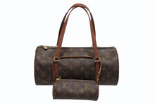 Load image into Gallery viewer, LOUIS VUITTON ルイヴィトン パピヨン30 ハンドバッグ M51365 旧型 モノグラムキャンバス ブラウン 美品 中古 4b010933
