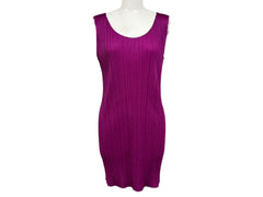 極美品 PLEATS PLEASE ISSEY MIYAKE プリーツプリーズ イッセイミヤケ ワンピース PP61-JT911 パープル サイズ3 中古 4b010939