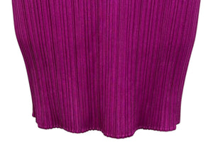 極美品 PLEATS PLEASE ISSEY MIYAKE プリーツプリーズ イッセイミヤケ ワンピース PP61-JT911 パープル サイズ3 中古 4b010939