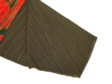 Load image into Gallery viewer, 新品同様 PLEATS PLEASE ISSEY MIYAKE プリーツプリーズイッセイミヤケ プリーツ カットソー カーキ オレンジ ポリエステル PPP33-JK652 サイズ3 中古 4b007844