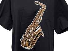 Load image into Gallery viewer, TAKAHIRO MIYASHITA The Soloist. タカヒロミヤシタザソロイスト サックス Tシャツ ブラック サイズ50 美品 中古 4b010638