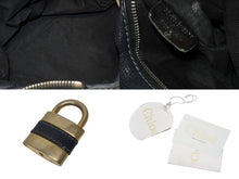 Load image into Gallery viewer, Chloe クロエ ハンドバッグ パディントン ワンショルダーバッグ ブラック レザー B19FG0 ゴールド金具 美品 中古 4b010959