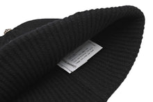 画像をギャラリービューアに読み込む, 極美品 CHROME HEARTS クロムハーツ ビーニー ニット帽 トリプルクロス タイニーchクロス クロスパッチ カシミヤ ブラック 中古 4b010966