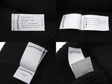 画像をギャラリービューアに読み込む, 極美品 CHROME HEARTS クロムハーツ ビーニー ニット帽 トリプルクロス タイニーchクロス クロスパッチ カシミヤ ブラック 中古 4b010966