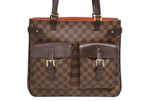 Load image into Gallery viewer, 極美品 LOUIS VUITTON ルイヴィトン ダミエ ユゼス ブラウン トートバッグ N51128 ダミエキャンバス ユニセックス ゴールド金具 中古 4b010969