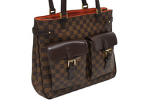 Load image into Gallery viewer, 極美品 LOUIS VUITTON ルイヴィトン ダミエ ユゼス ブラウン トートバッグ N51128 ダミエキャンバス ユニセックス ゴールド金具 中古 4b010969