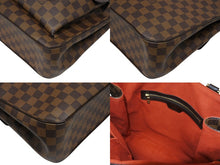 Load image into Gallery viewer, 極美品 LOUIS VUITTON ルイヴィトン ダミエ ユゼス ブラウン トートバッグ N51128 ダミエキャンバス ユニセックス ゴールド金具 中古 4b010969