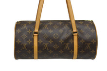 画像をギャラリービューアに読み込む, 極美品 LOUIS VUITTON ルイヴィトン パピヨン30 ハンドバッグ M51385 筒型 モノグラムキャンバス ブラウン 中古 4b010972