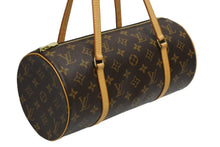 画像をギャラリービューアに読み込む, 極美品 LOUIS VUITTON ルイヴィトン パピヨン30 ハンドバッグ M51385 筒型 モノグラムキャンバス ブラウン 中古 4b010972